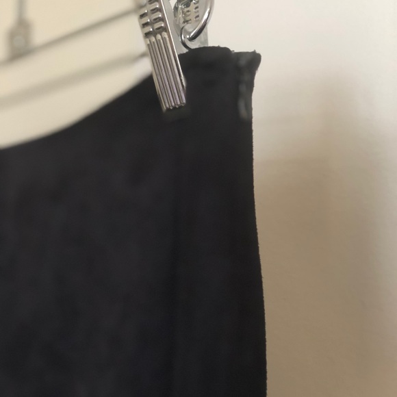 Black Faux Suede Funky Skirt - Picture 6 of 8